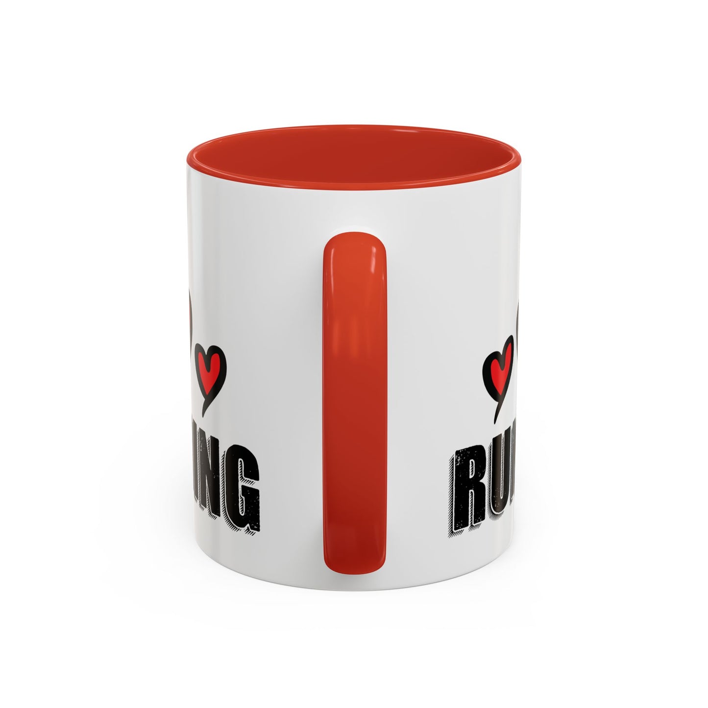 I Love Running Accent Coffee Mug / Perfect Gift for Runners / 11 oz. Mug for Runners