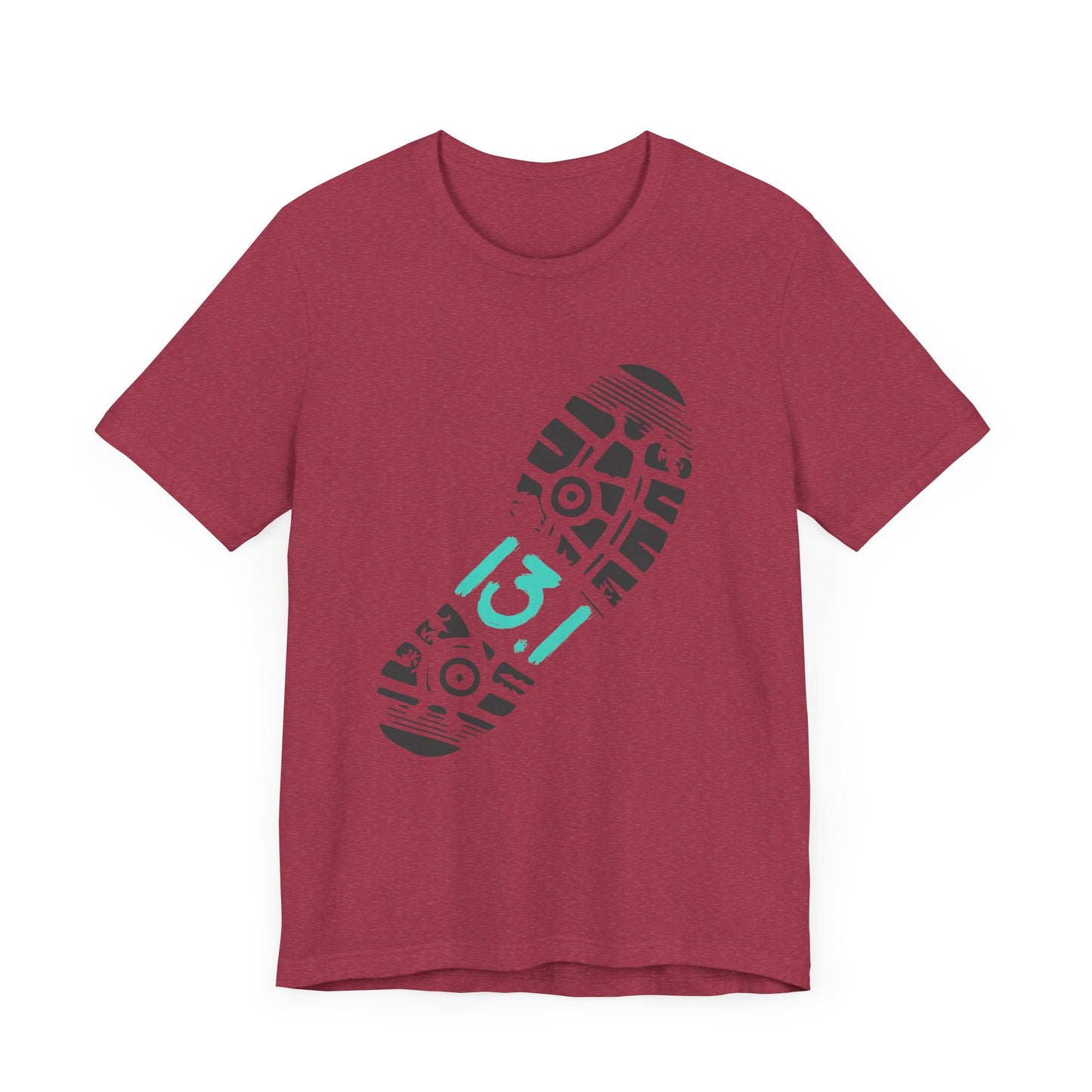 13.1 Footprint T-Shirt / Half Marathon Running T-Shirt