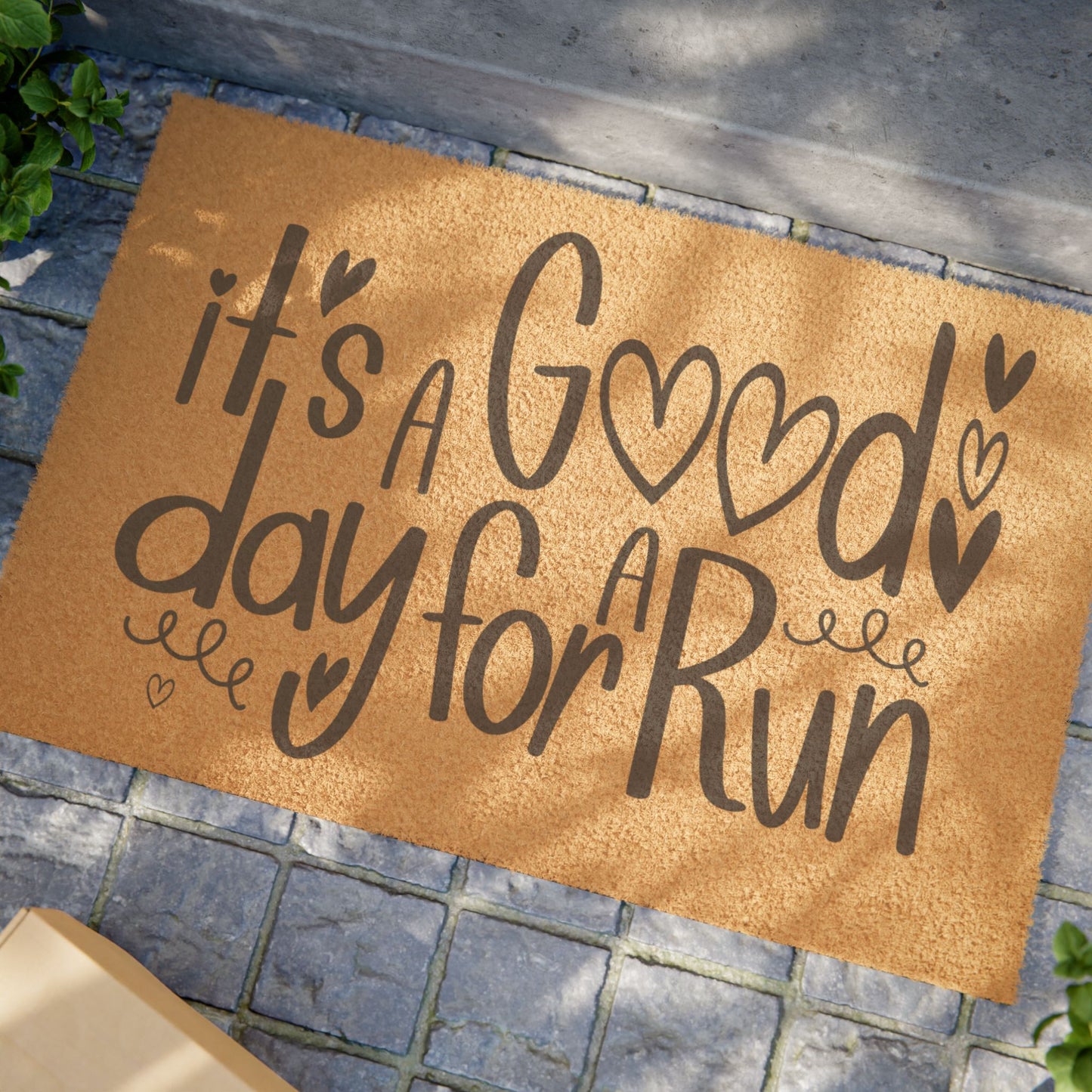 It's a Good Day for a Run Doormat / Running Doormat