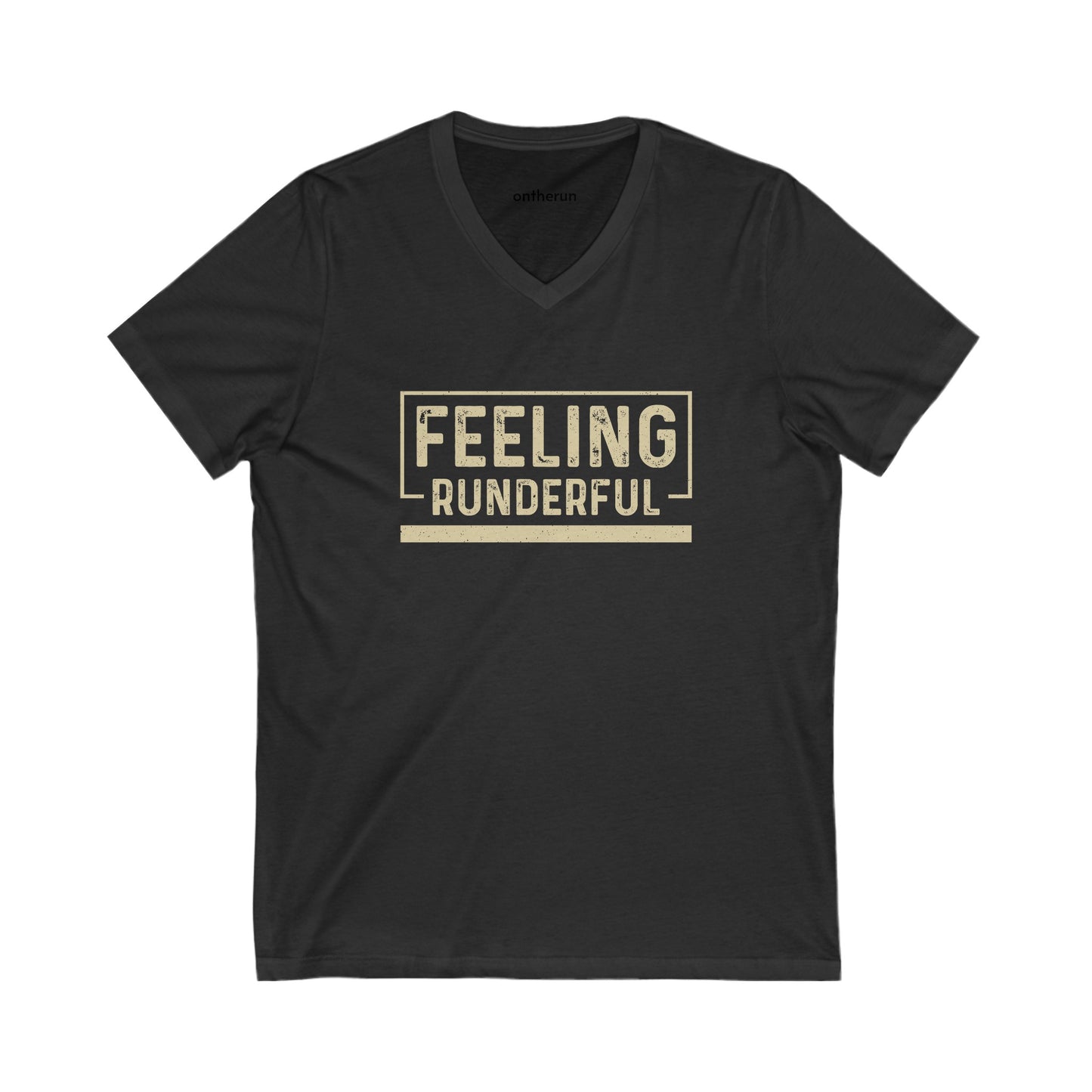 Feeling Runderful Unisex Jersey Short Sleeve V-Neck Tee / Running V-Neck