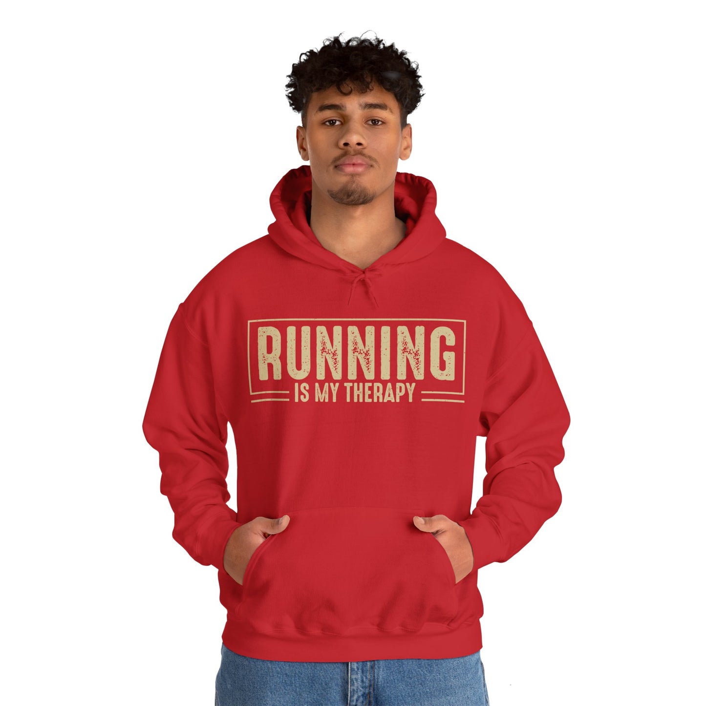 Running is My Therapy Hooded Sweatshirt / Running Hooded Sweatshirt