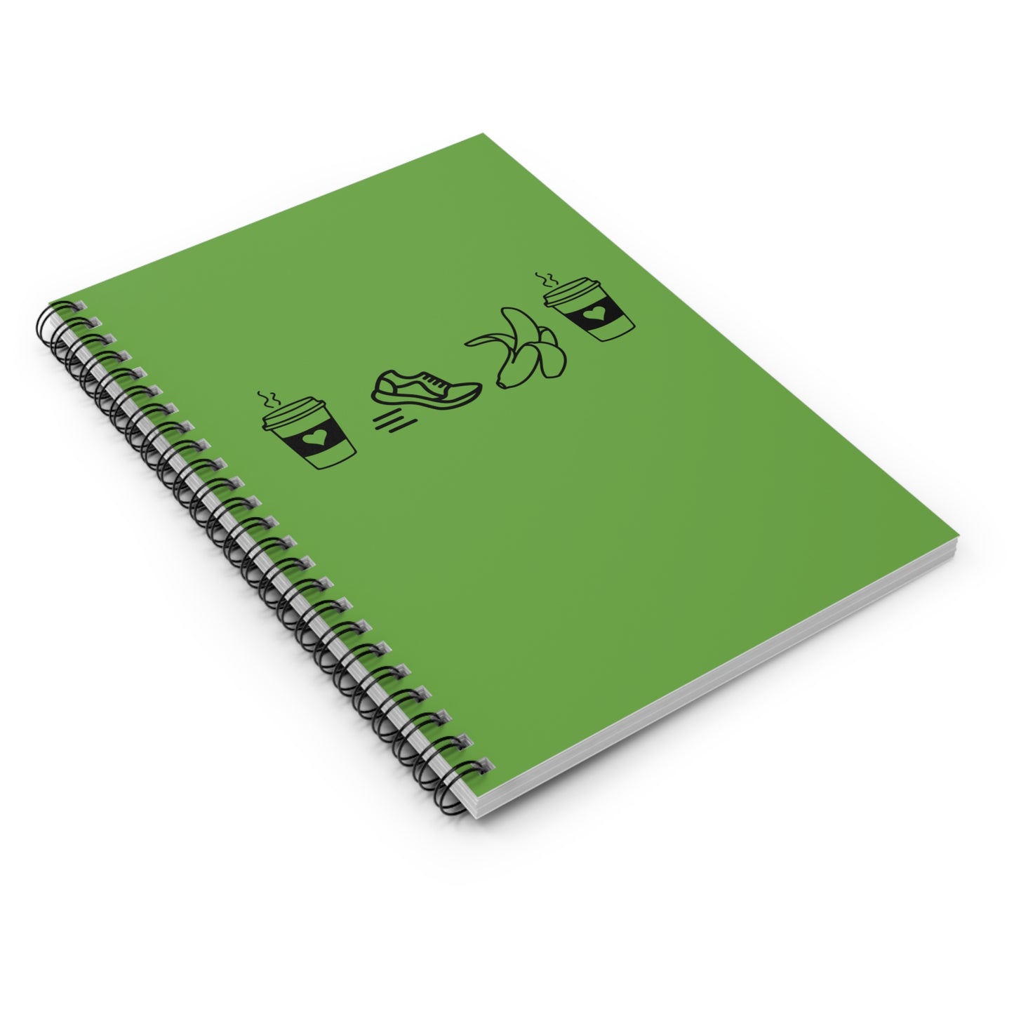 Eco-Friendly Spiral Notebook / Coffee Run Banana Coffee Notebook