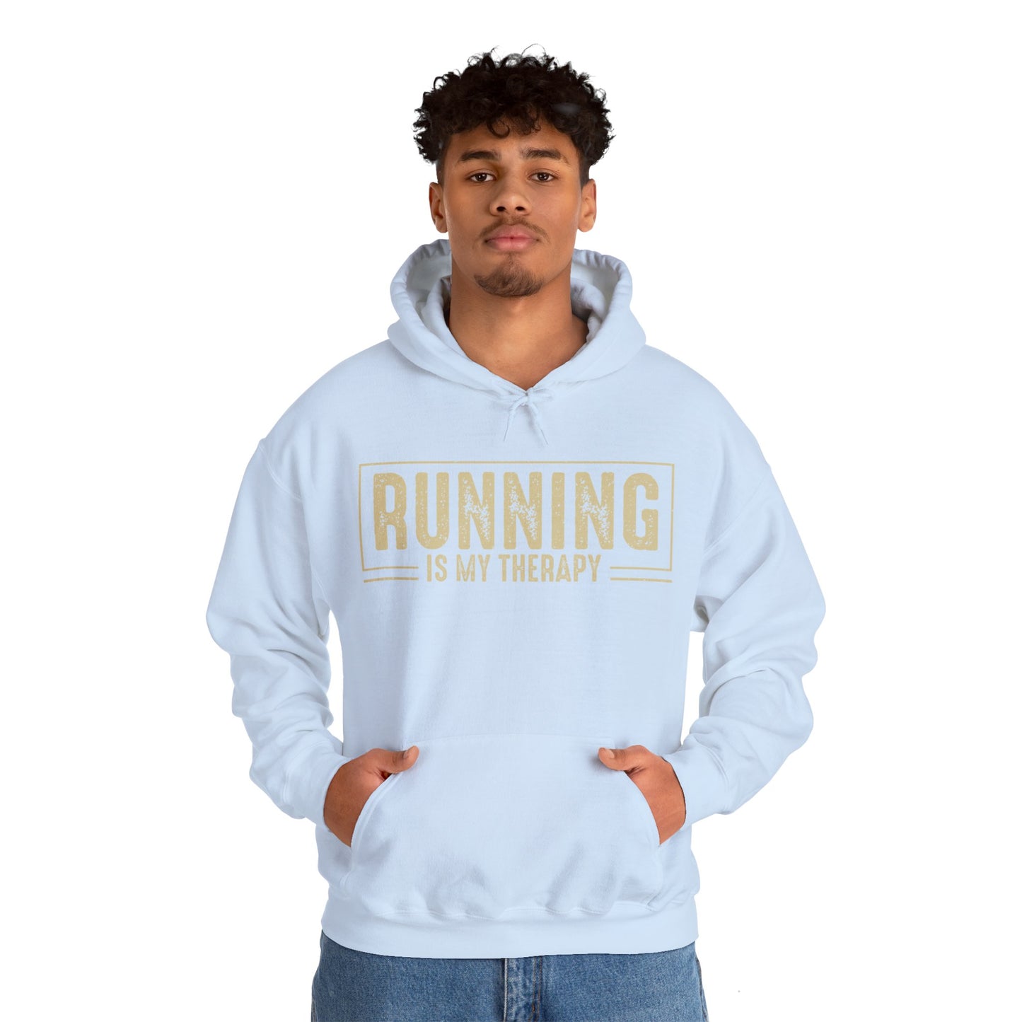 Running is My Therapy Hooded Sweatshirt / Running Hooded Sweatshirt