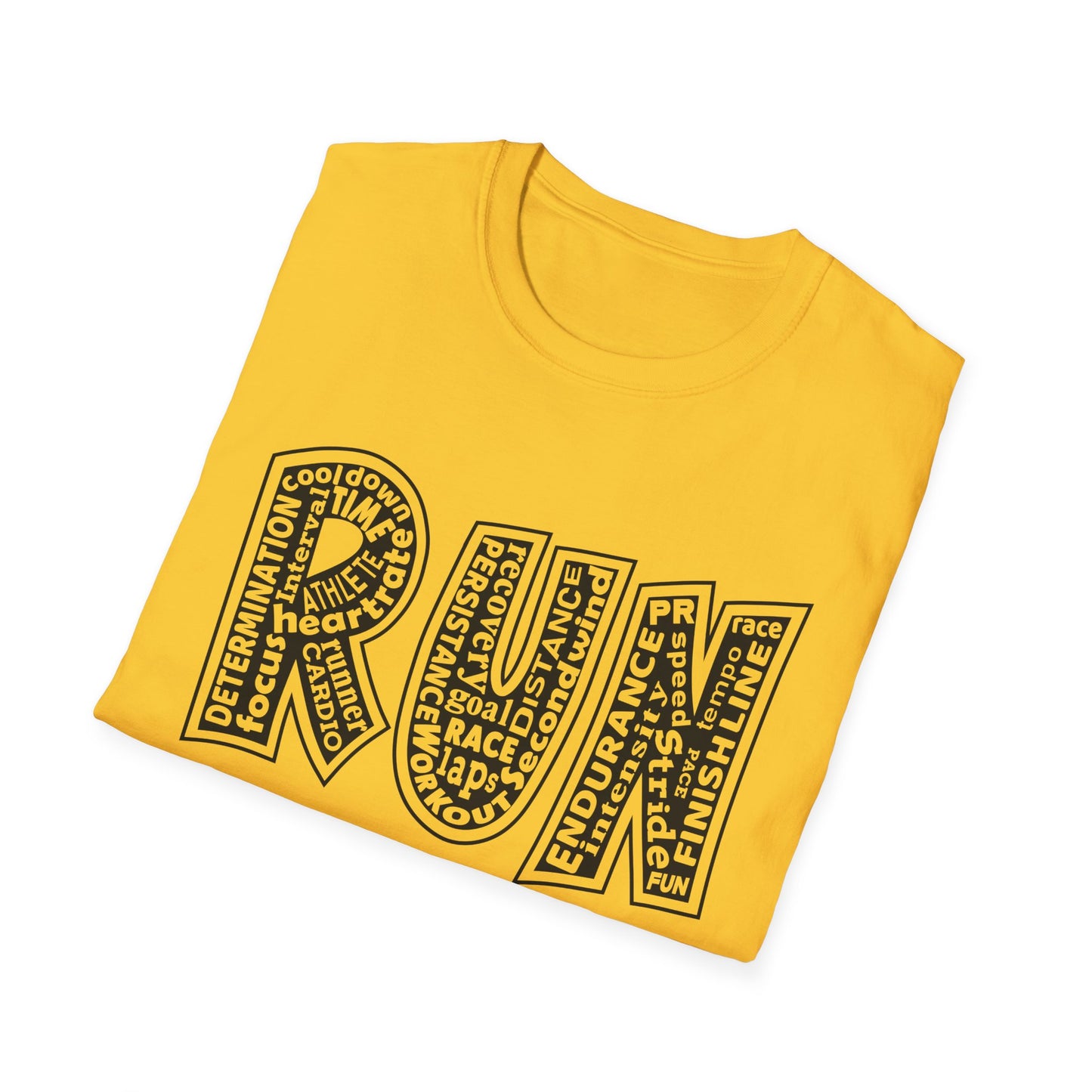 RUN Unisex Softstyle T-Shirt / Unisex Running T-Shirt