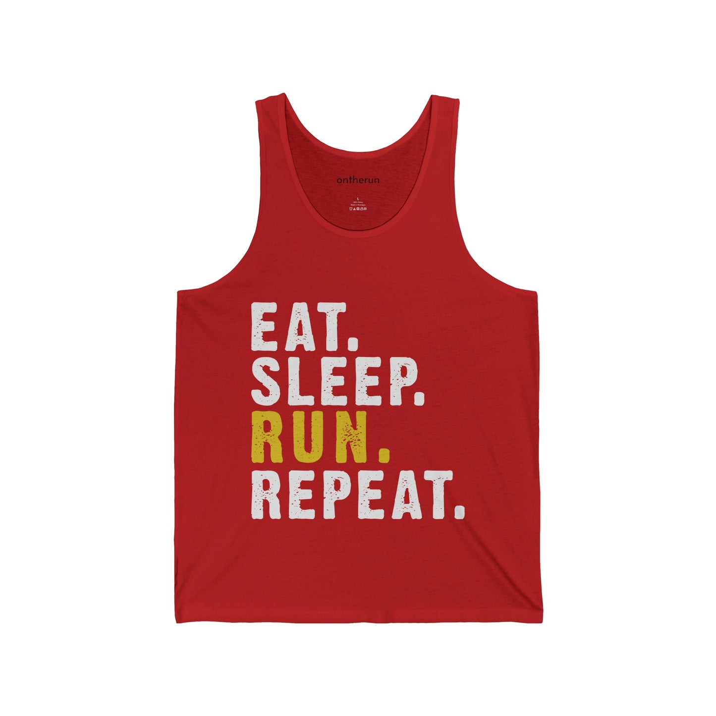 Eat Sleep Run Repeat Unisex Jersey Tank / Running Tank