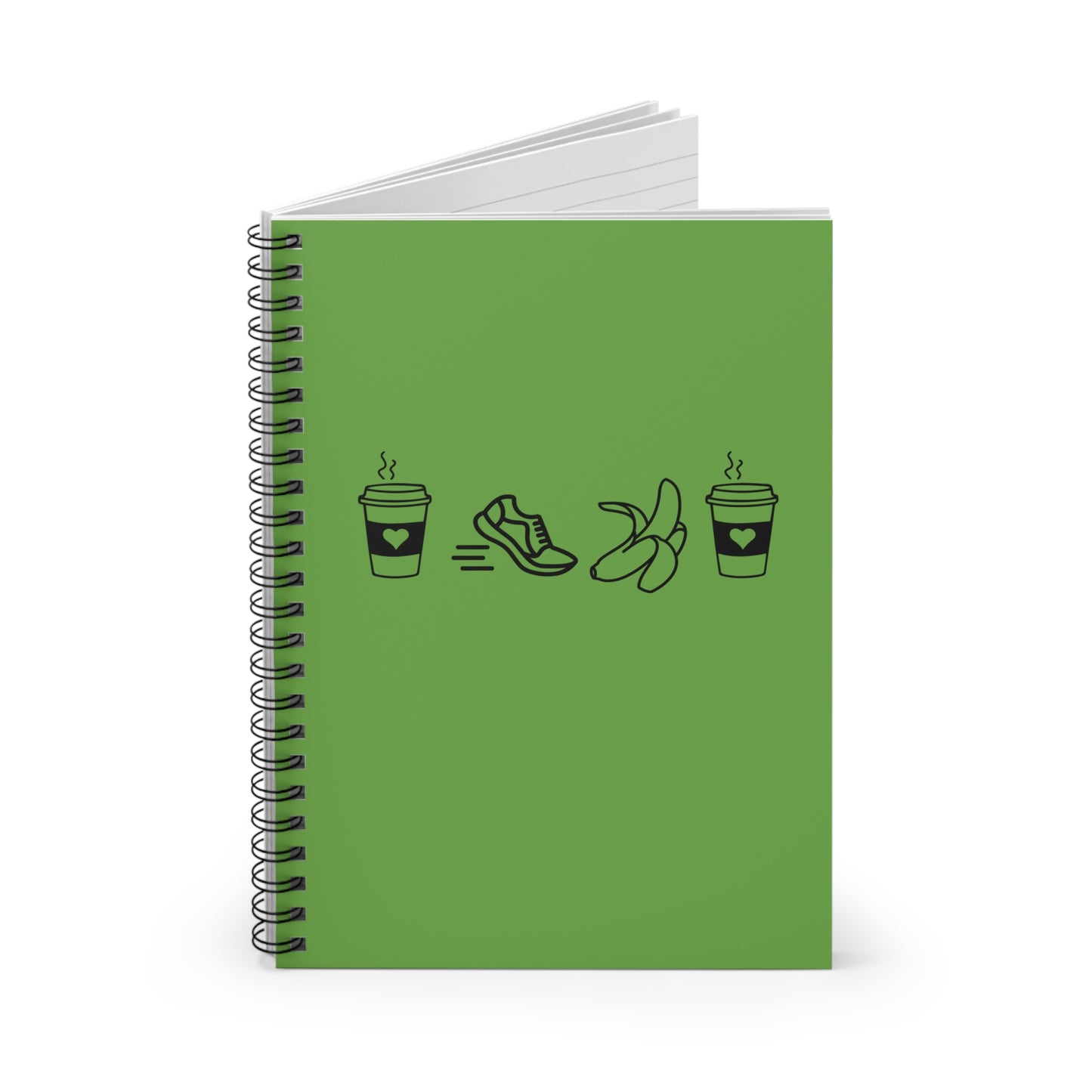 Eco-Friendly Spiral Notebook / Coffee Run Banana Coffee Notebook