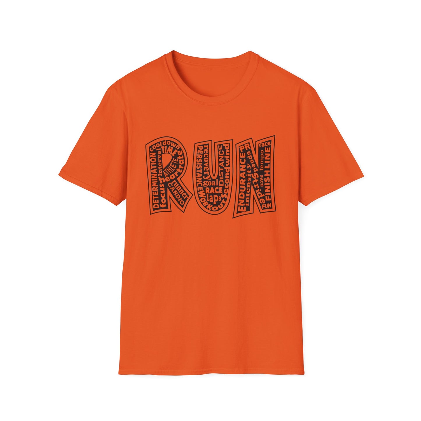 RUN Unisex Softstyle T-Shirt / Unisex Running T-Shirt