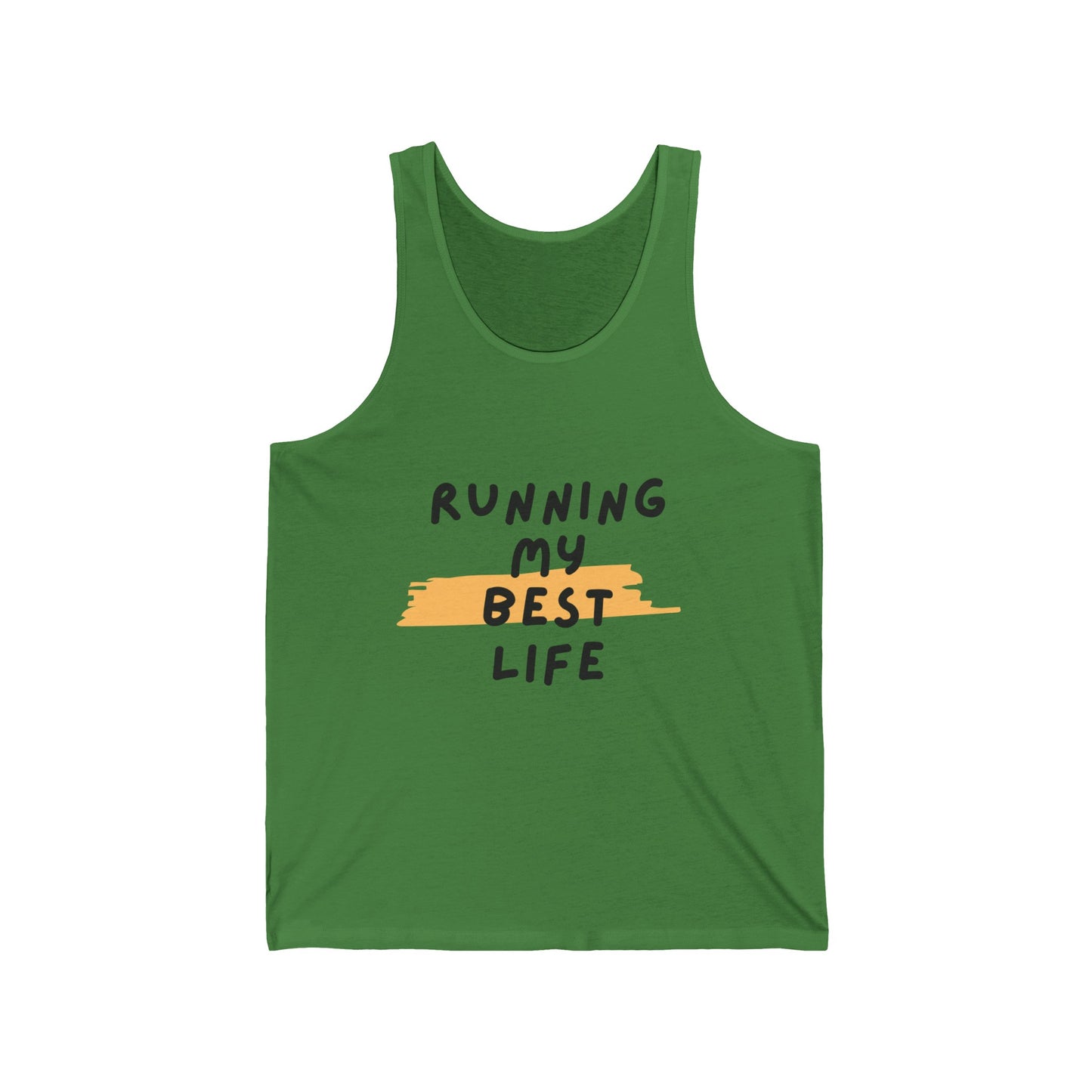 Running My Best Life Unisex Jersey Tank / Unisex Running Tank