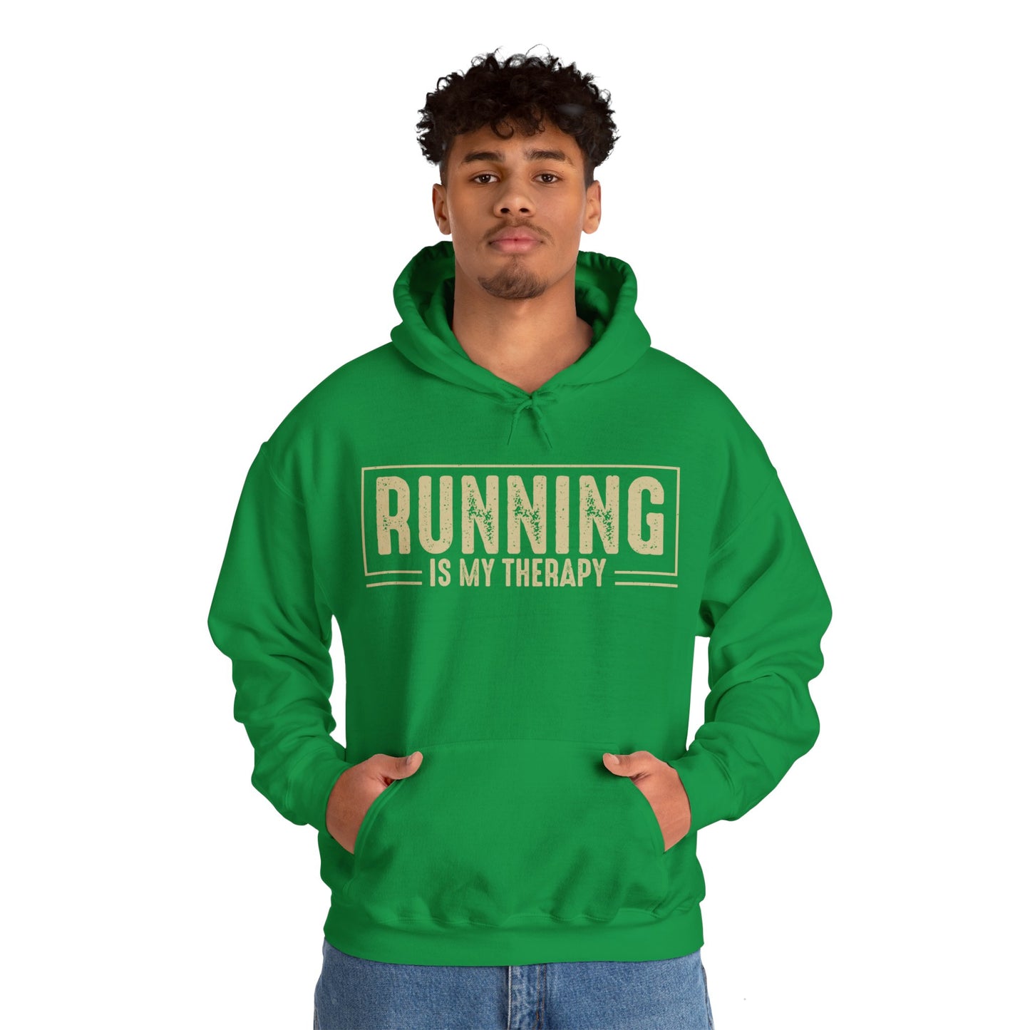 Running is My Therapy Hooded Sweatshirt / Running Hooded Sweatshirt