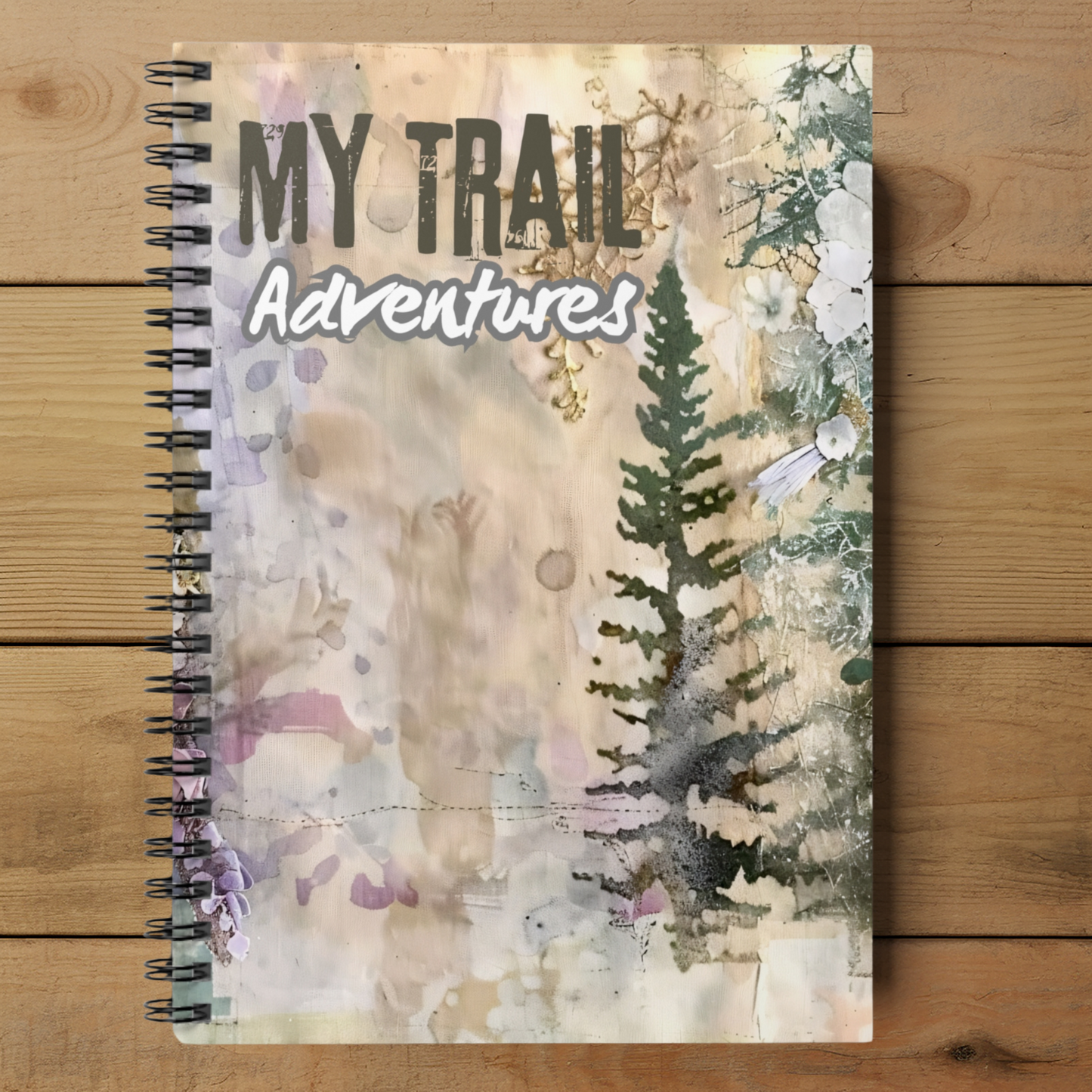 My Trail Adventures Spiral Notebook / Nature-Inspired Journal for Outdoor Enthusiasts / Trail Runners Journal