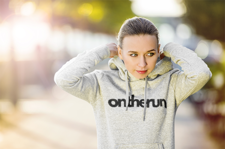 ontherun Unisex DryBlend Hooded Sweatshirt