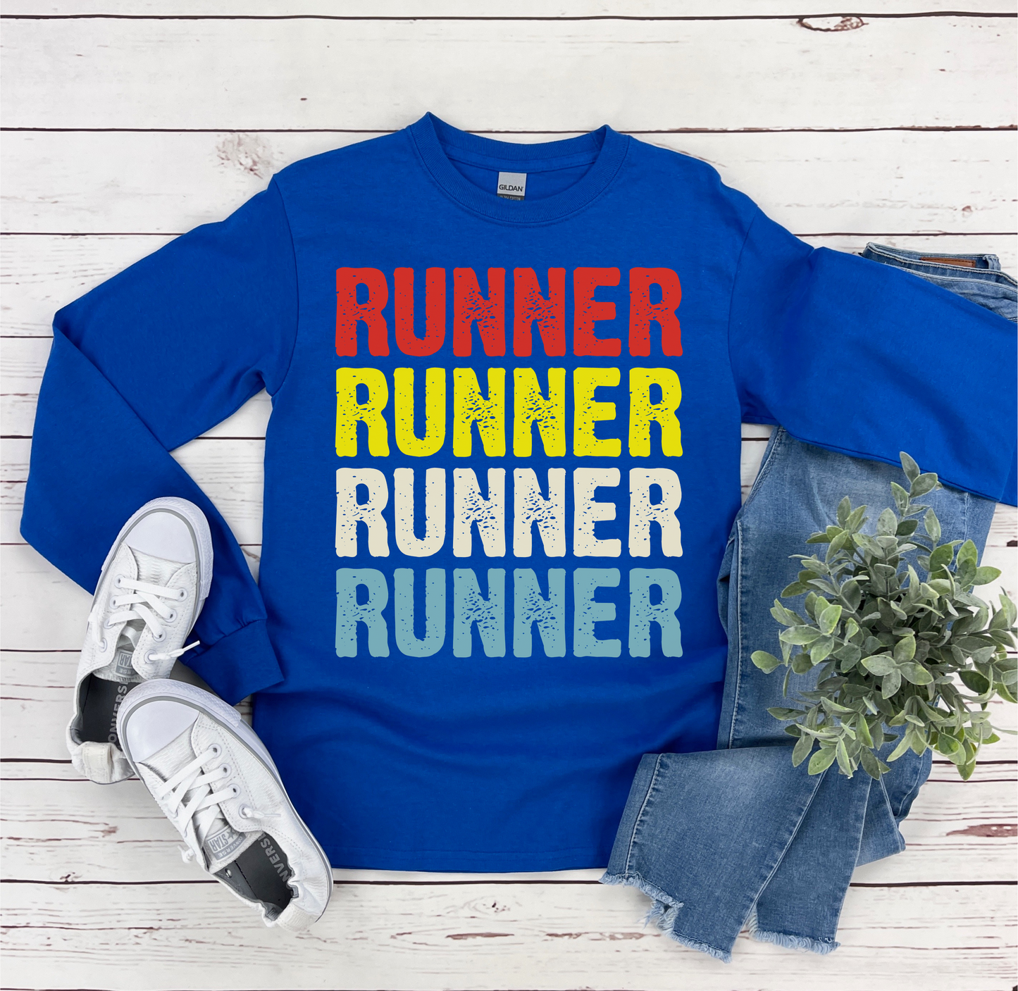 Runner Runner Unisex Ultra Cotton Long Sleeve Tee / Long Sleeve Running Tee