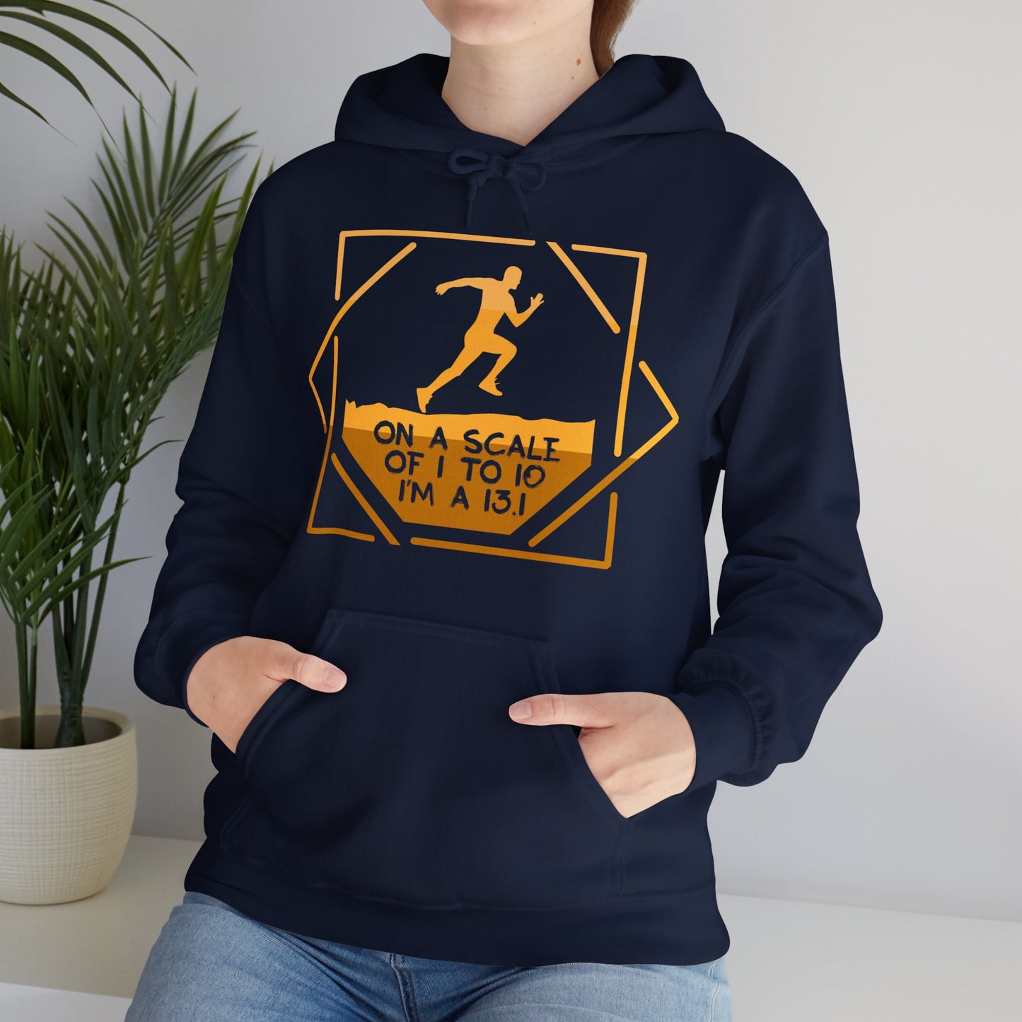 13.1 Unisex Heavy Blend Hooded Sweatshirt / Half Marathon Running Hoodie