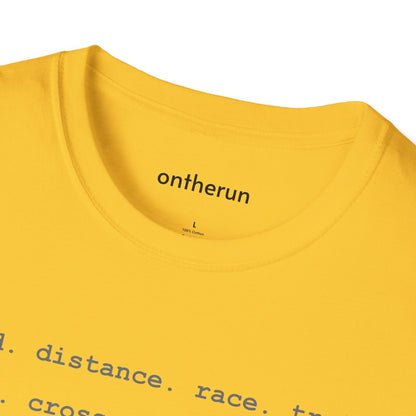 Running Unisex Softstyle T-Shirt / Running Words T-Shirt