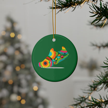 ontherun Sneaker Ornament / 2-Sided Running Ornament / Gift for Runners and People with an Active Lifestyle