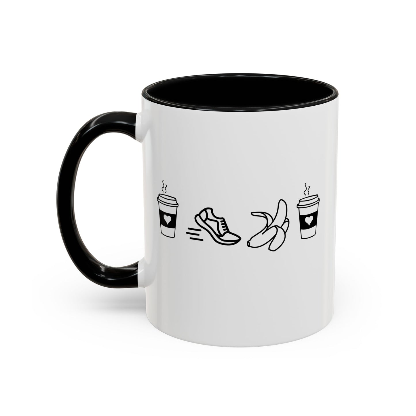 Coffee Run Banana Coffee 11 ounce Mug / Coffee Mug for Runners