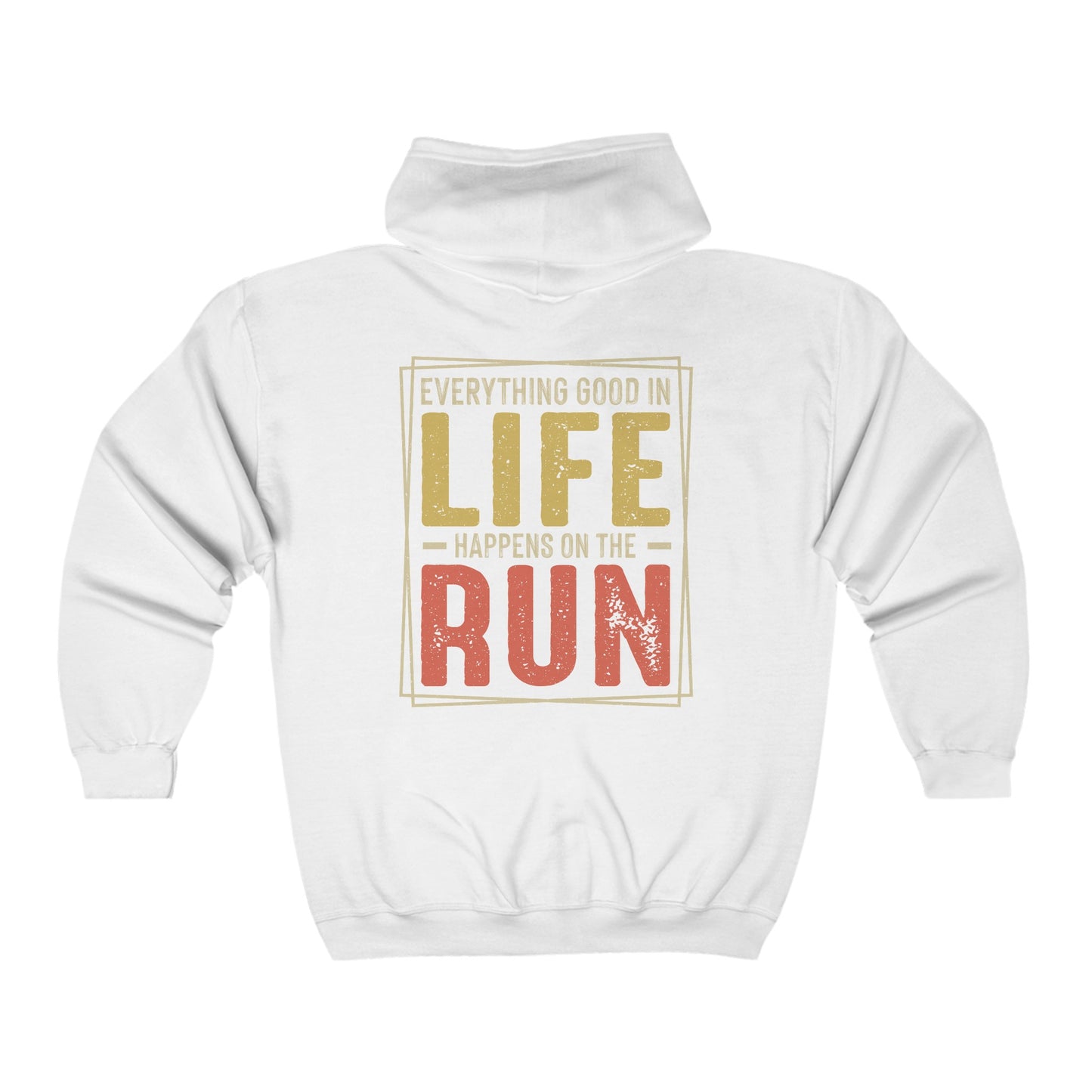 Everything Good in Life Unisex Heavy Blend Full Zip Hooded Sweatshirt / Full Zip Running Hooded Sweatshirt