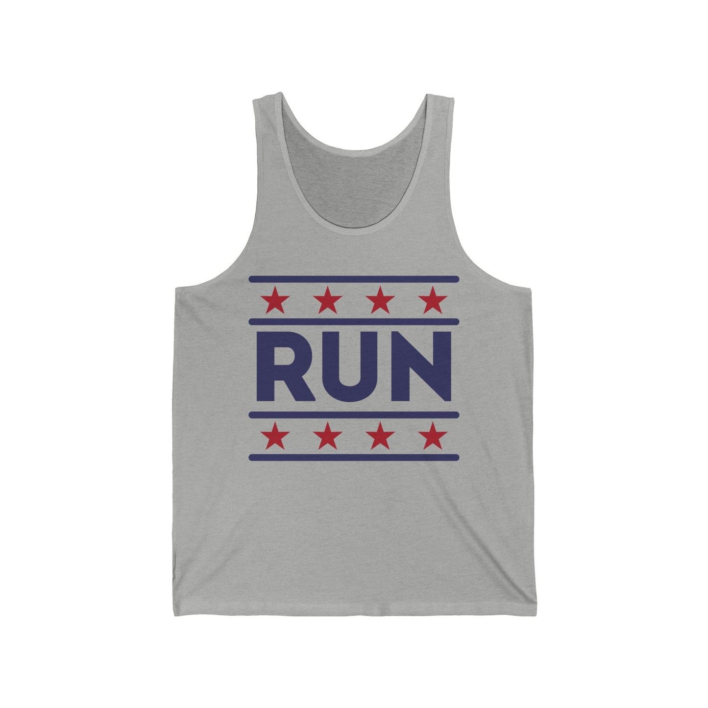 ontherun Run Unisex Jersey Tank / Patriotic Unisex Jersey Tank / 4th of July Tank / Running Tank