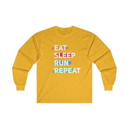 Eat Sleep Run Repeat Long Sleeve T-Shirt / Running Long Sleeve T-Shirt