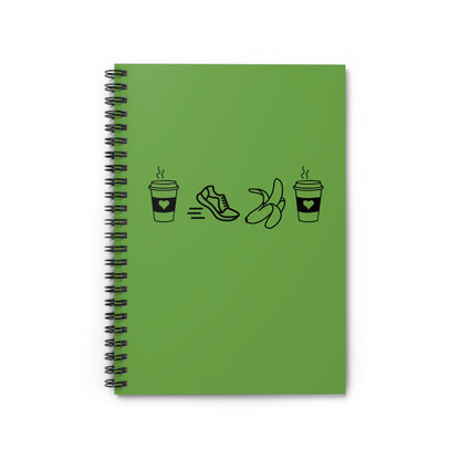 Eco-Friendly Spiral Notebook / Coffee Run Banana Coffee Notebook