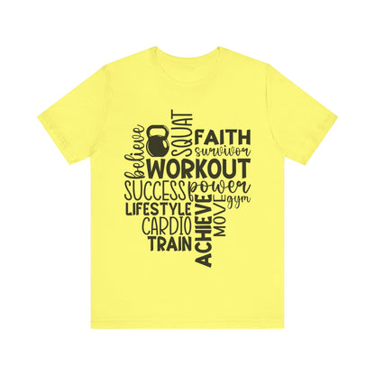 Workout Unisex Jersey Short Sleeve Tee / ontherun T-Shirt