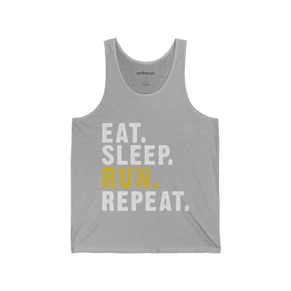 Eat Sleep Run Repeat Unisex Jersey Tank / Running Tank