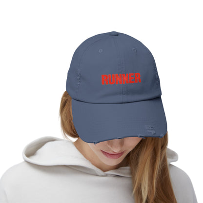 Runner Unisex Distressed Cap / ontherun Runner Cap