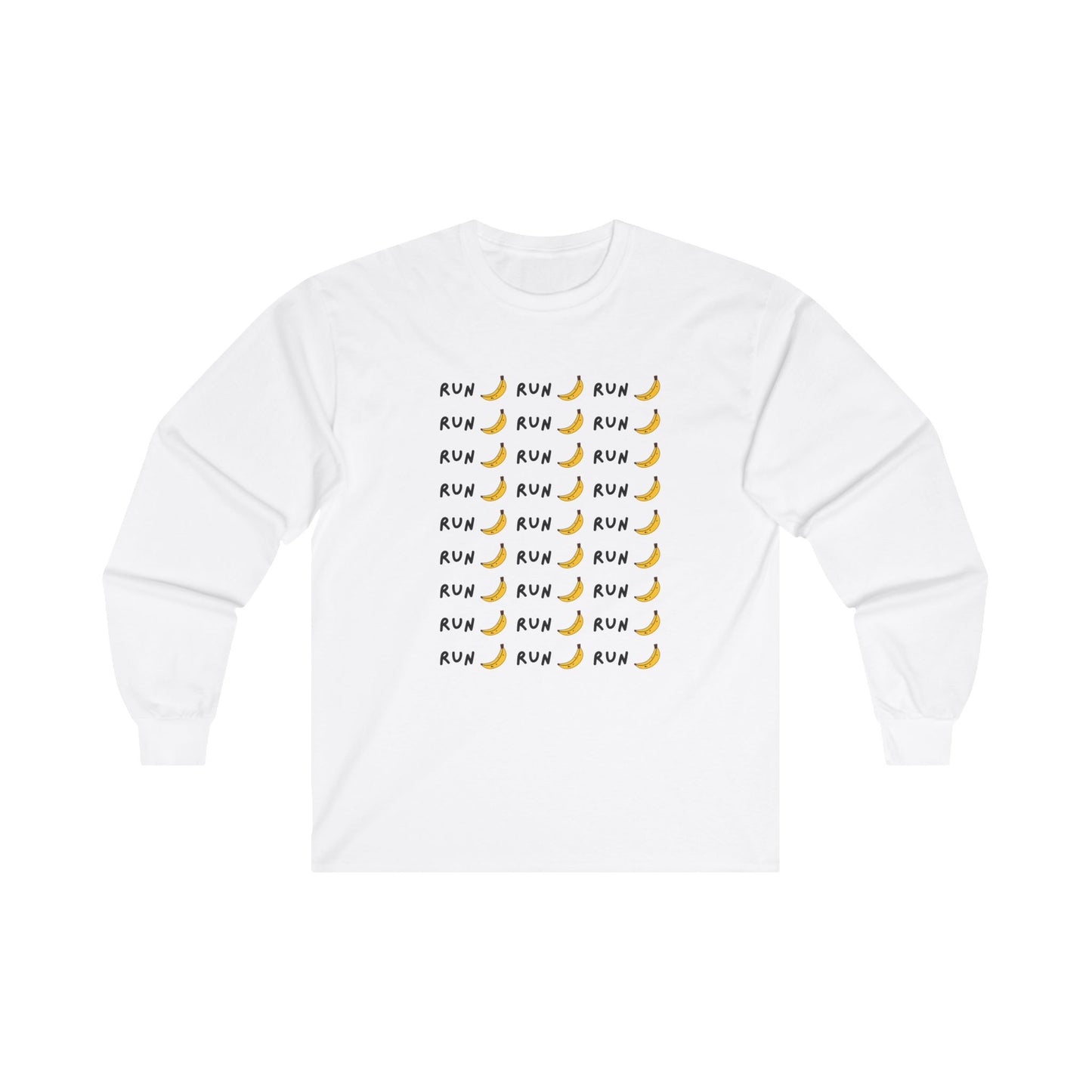 Run Banana Unisex Long Sleeve Tee / Long Sleeve Running T-Shirt