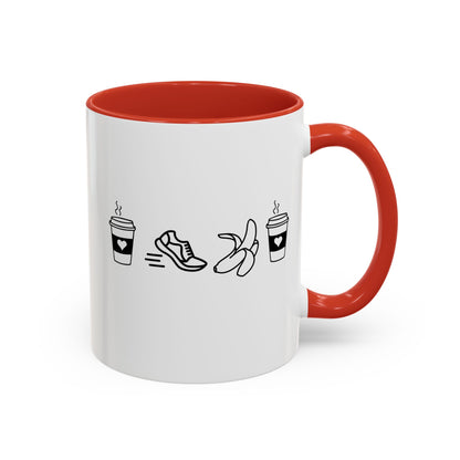 Coffee Run Banana Coffee 11 ounce Mug / Coffee Mug for Runners