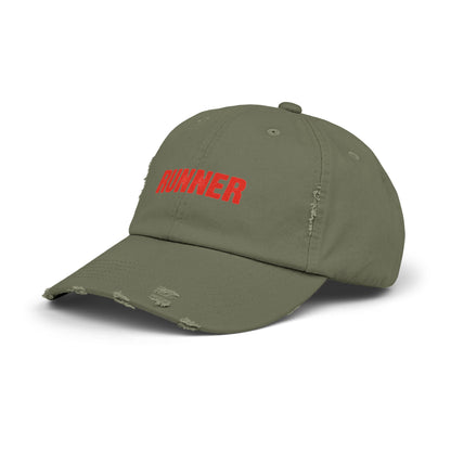 Runner Unisex Distressed Cap / ontherun Runner Cap