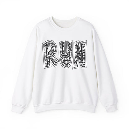 Run Unisex Heavy Blend Crewneck Sweatshirt / Running Sweatshirt