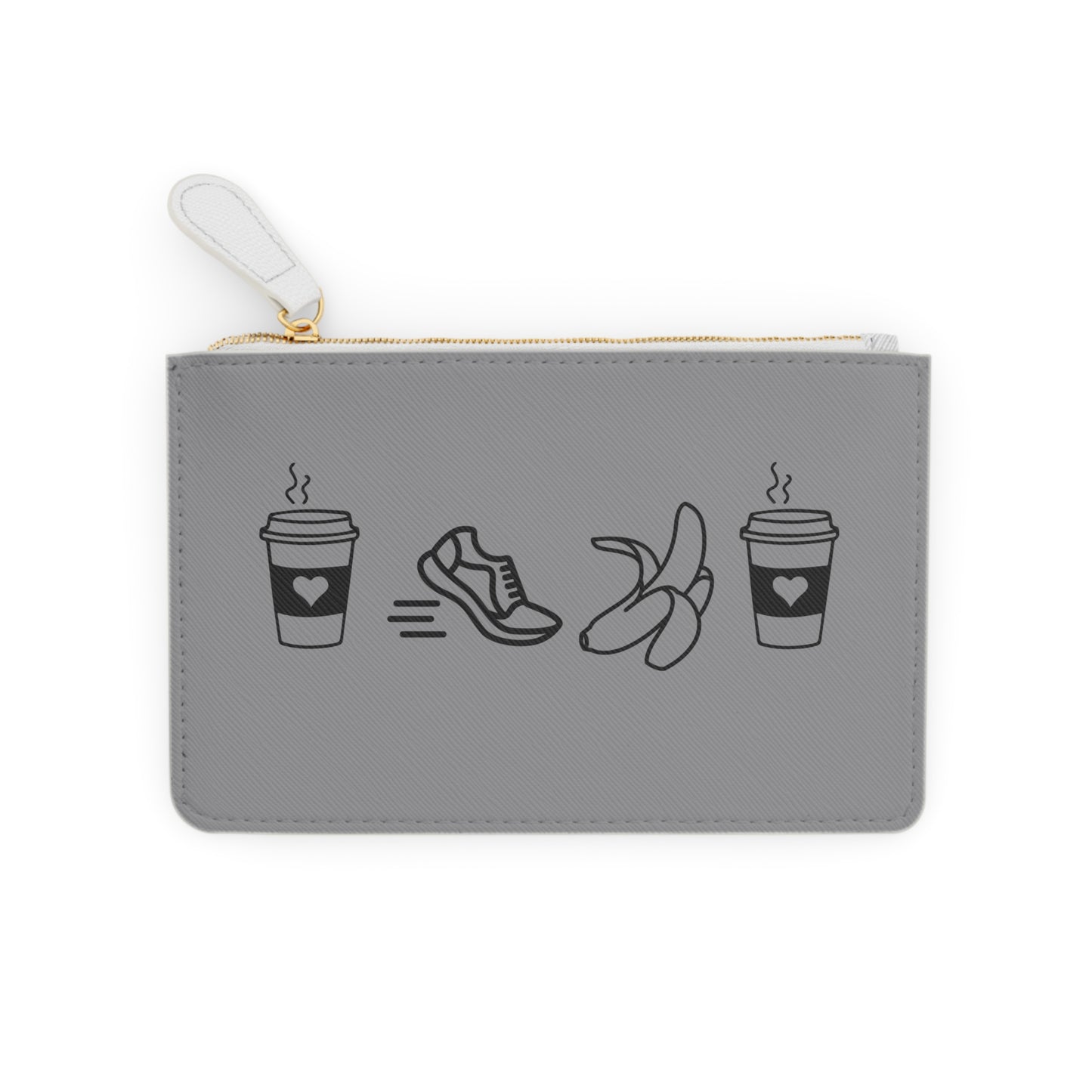 Coffee Run Banana Coffee Accessory Pouch / Running Lovers and Coffee Lovers Pouch / Accessory Pouch for Runners