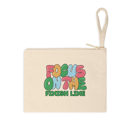 Focus on the Finish Line Accessory Zipper Pouch / Runner's Zipper Pouch