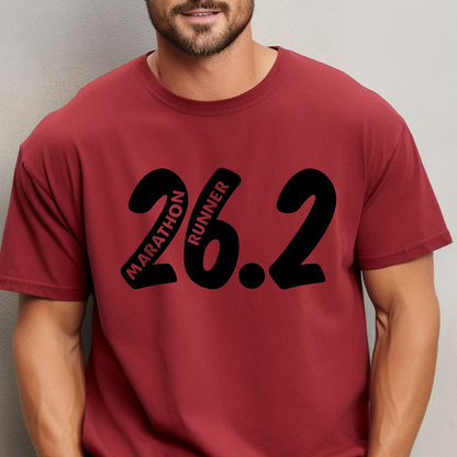 26.2 Unisex Garment-Dyed T-Shirt / Running T-Shirt