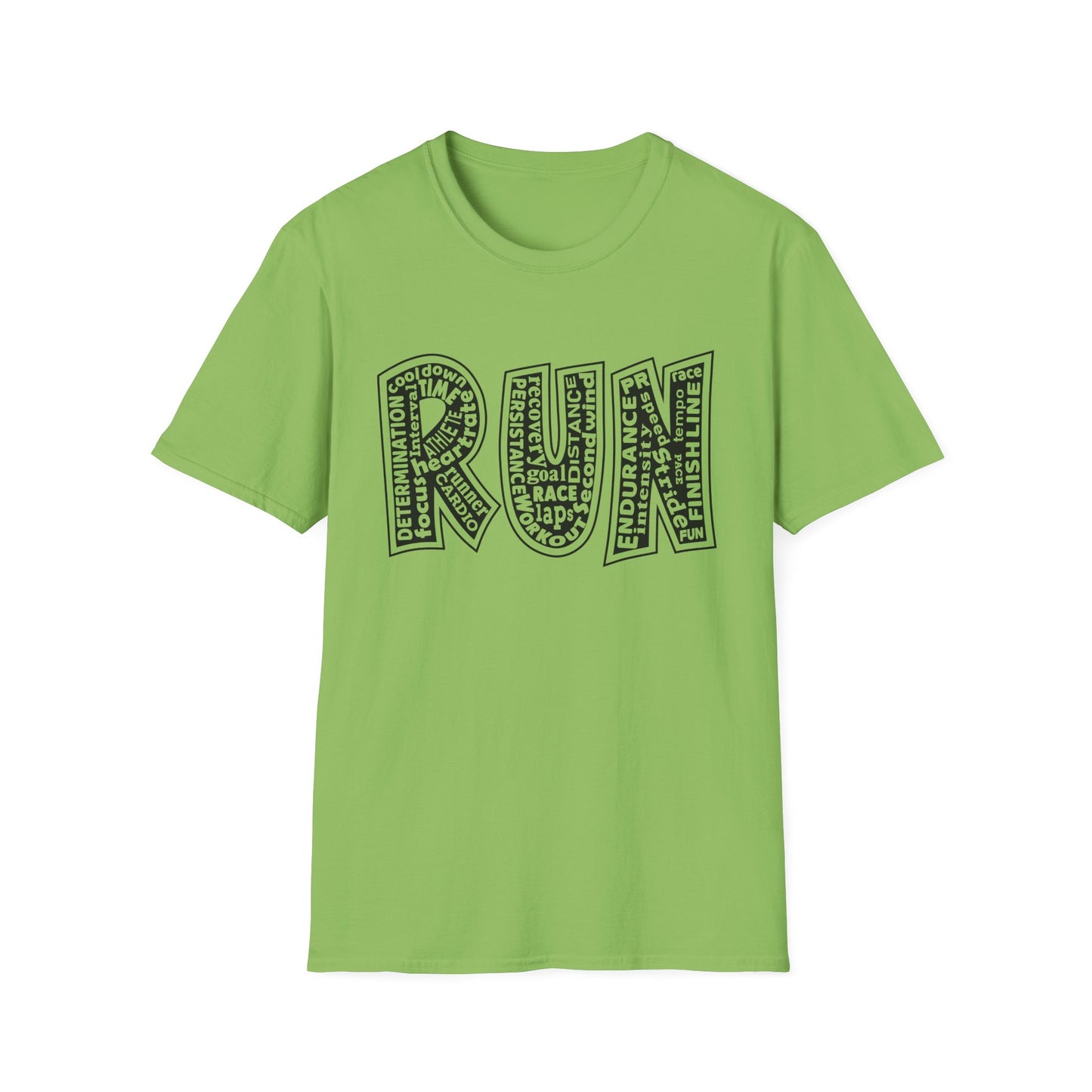 RUN Unisex Softstyle T-Shirt / Unisex Running T-Shirt