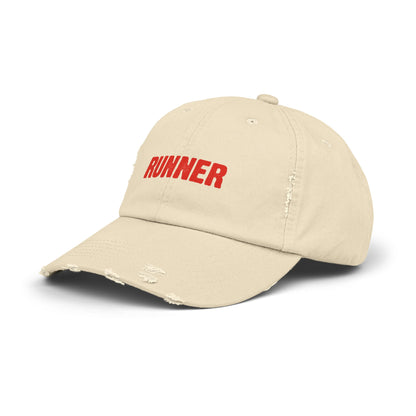 Runner Unisex Distressed Cap / ontherun Runner Cap