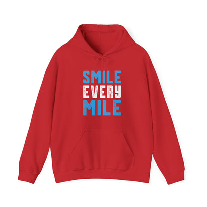 Smile Every Mile Unisex Heavy Blend Hooded Sweatshirt / Running Hoodie