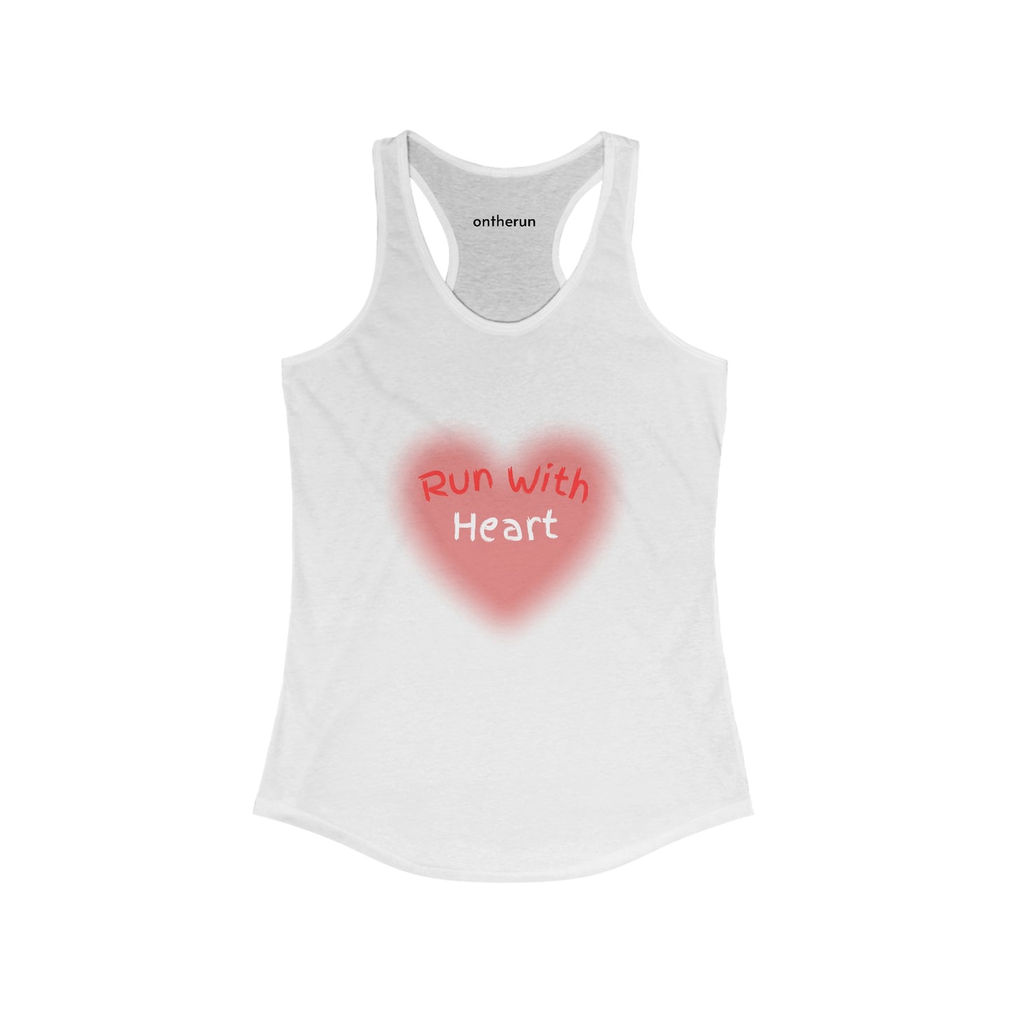 Run With Heart Women's Ideal Racerback Tank / Running Racerback Tank