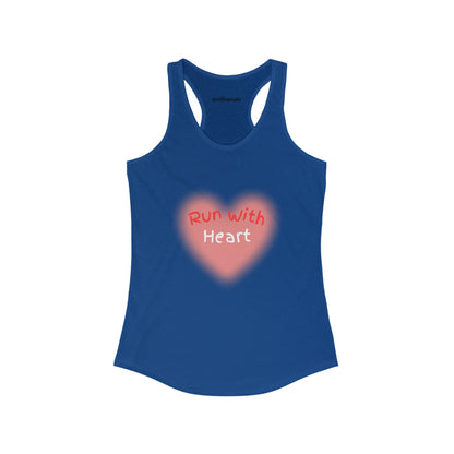 Run With Heart Women's Ideal Racerback Tank / Running Racerback Tank