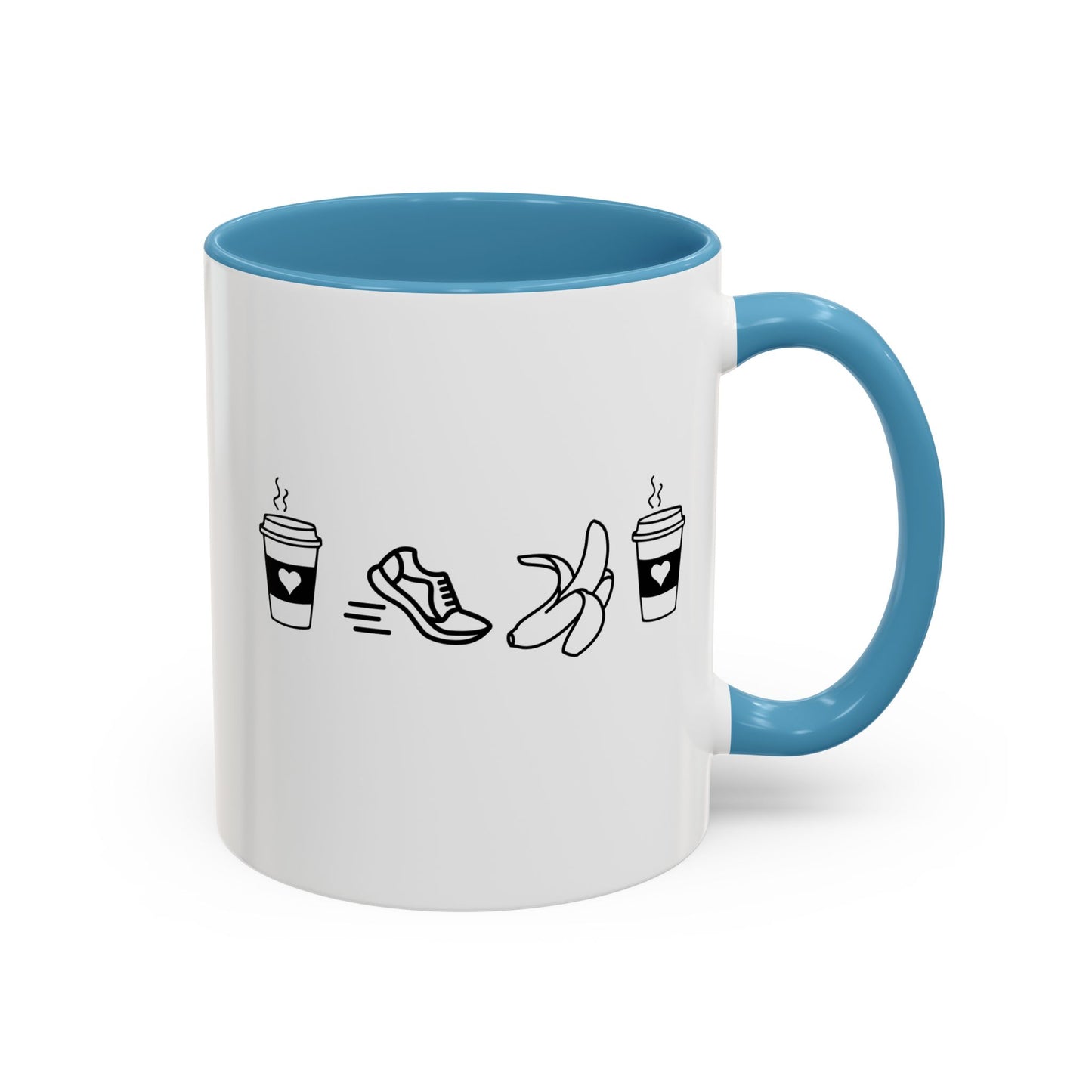 Coffee Run Banana Coffee 11 ounce Mug / Coffee Mug for Runners