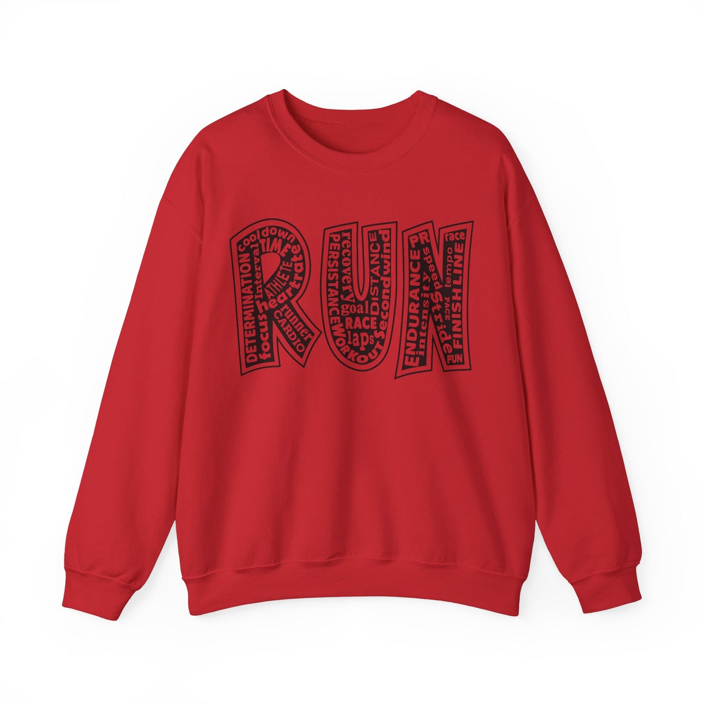 Run Unisex Heavy Blend Crewneck Sweatshirt / Running Sweatshirt