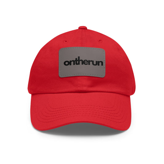 ontherun Hat with Leather Patch (Rectangle) / ontherun Hat