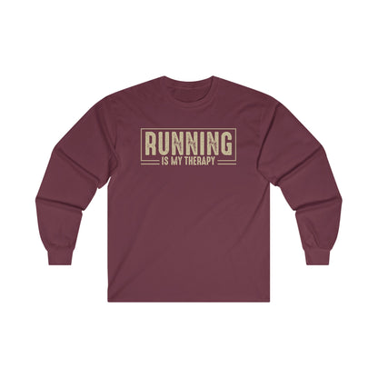 Running is My Therapy Long Sleeve T-Shirt / Running Long Sleeve T-Shirt