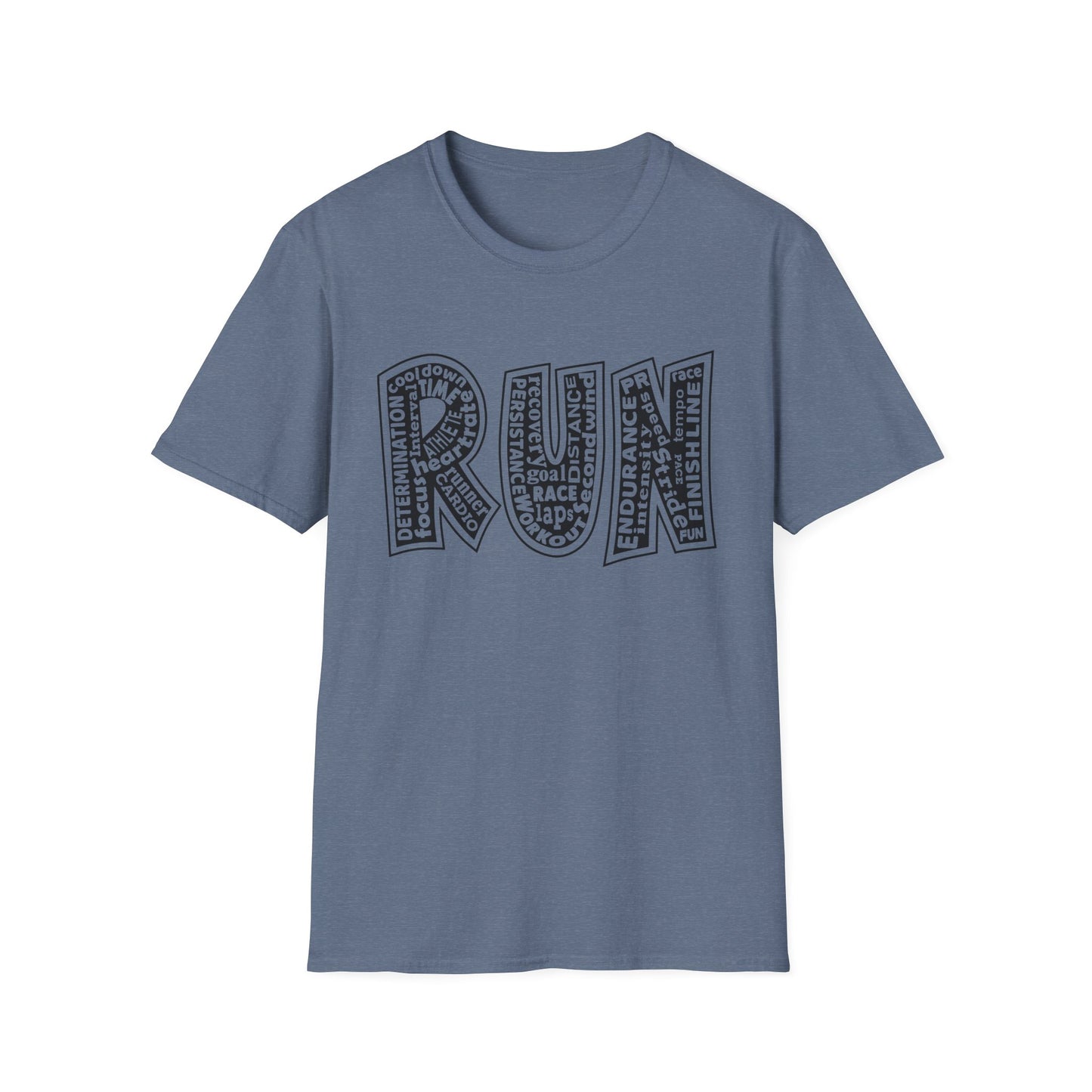 RUN Unisex Softstyle T-Shirt / Unisex Running T-Shirt