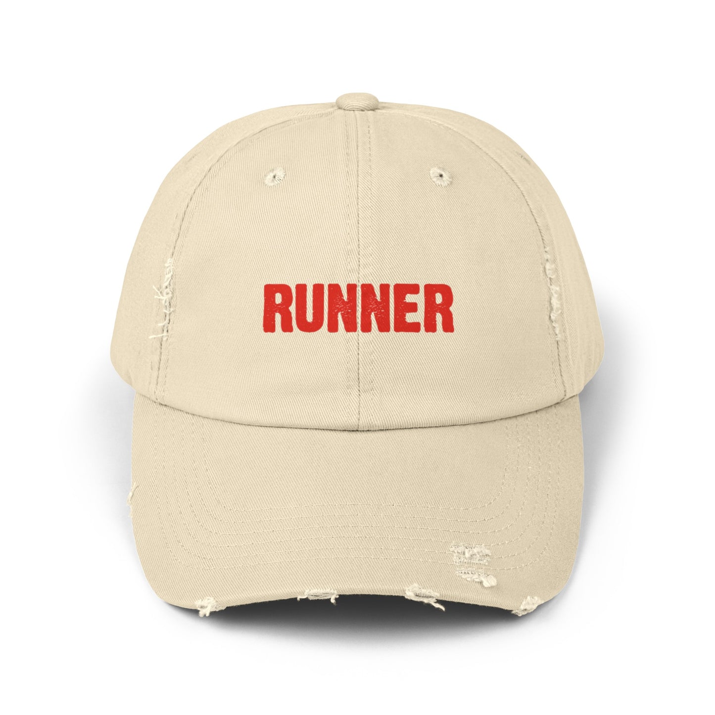 Runner Unisex Distressed Cap / ontherun Runner Cap