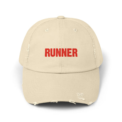 Runner Unisex Distressed Cap / ontherun Runner Cap