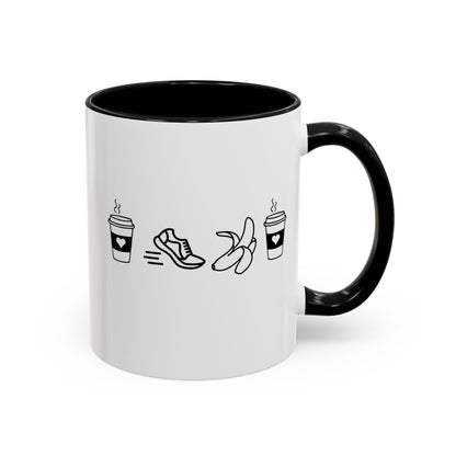 Coffee Run Banana Coffee 11 ounce Mug / Coffee Mug for Runners