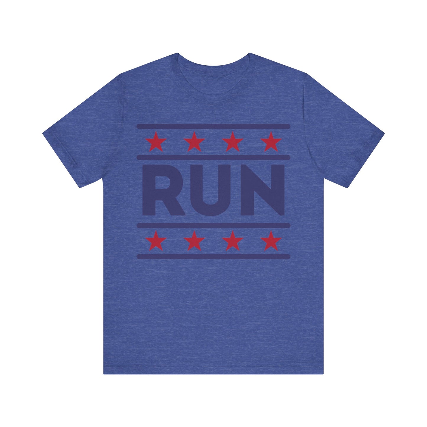 ontherun Run Unisex Jersey Short Sleeve Tee / Patriotic Short Sleeve T-Shirt / 4th of July T-Shirt / Running T-Shirt