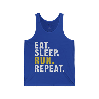 Eat Sleep Run Repeat Unisex Jersey Tank / Running Tank