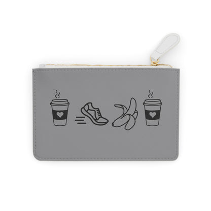 Coffee Run Banana Coffee Accessory Pouch / Running Lovers and Coffee Lovers Pouch / Accessory Pouch for Runners